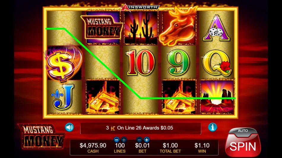 Free games counter after a retrigger added 5 more spins